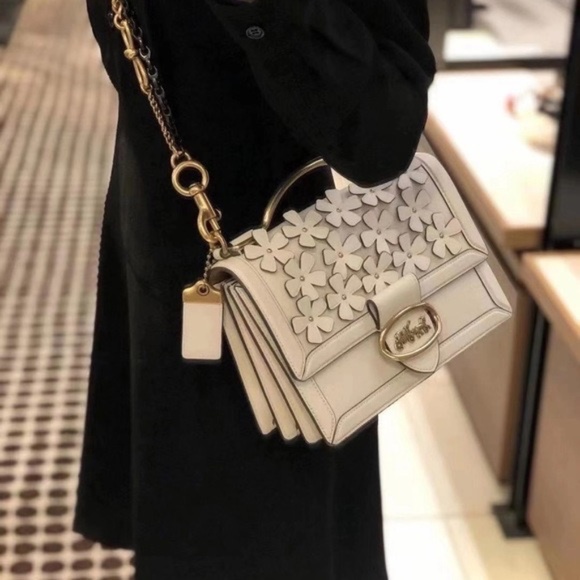 Riley Top Handle 22 With Floral Applique - NWT - Picture 14 of 16